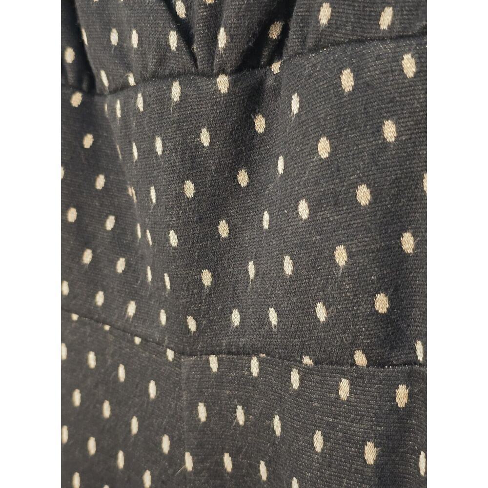 Vintage Y2K 90’s Betsey Johnson Black Brown Polka Dot Dress Aline Size 2 - Picture 3 of 7